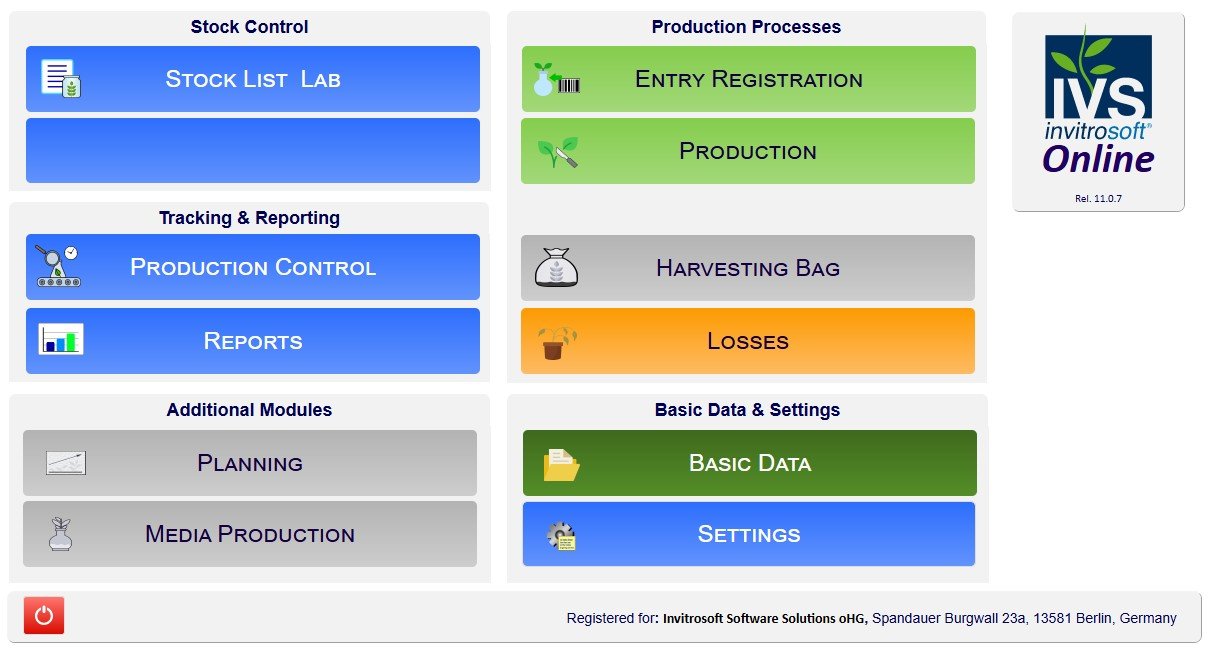 IVS Software interface